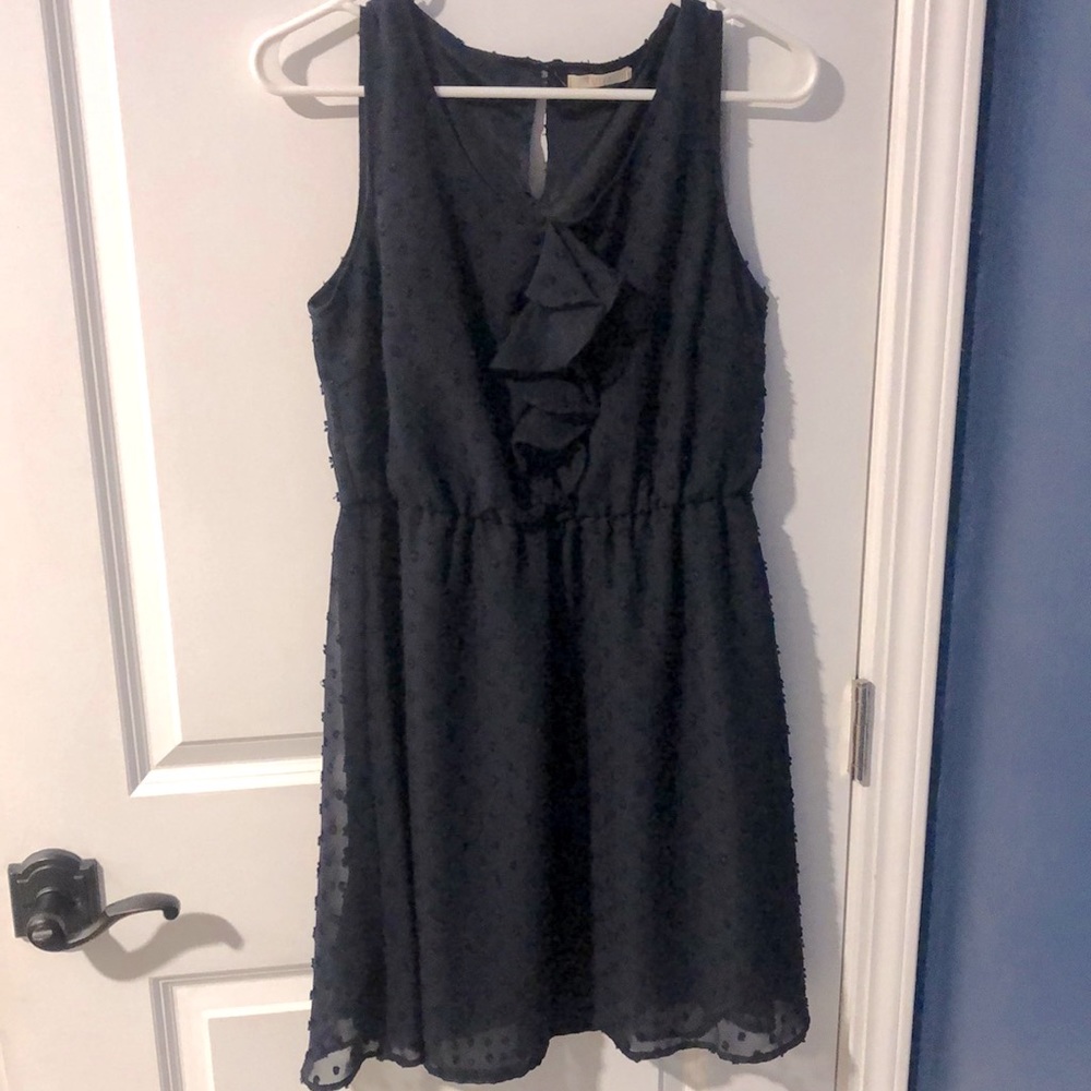Navy Blue Tulle Tank Short Dress Size M - Picture 1 of 3